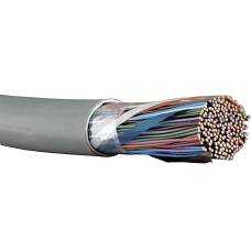 ITK Кабель связи витая пара F/UTP, кат.5E 10х2х24AWG solid, LSZH, 500м, серый