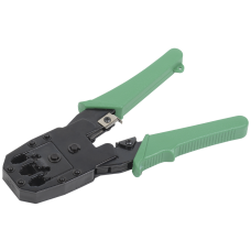 ITK Инструмент обжим. для RJ45 RJ12 RJ11 ручка ПВХ зеленый