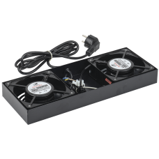 ITK Потолочная вентиляторная панель для шкафов LINEA W, 2 вентилятора, черная