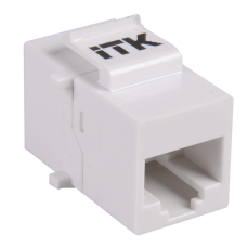 ITK Проходной адаптер кат.5E UTP, RJ45-RJ45, тип Keystone Jack