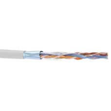 ITK Кабель связи витая пара F/UTP, кат.5E 4x2х24AWG solid, LSZH, 305м, серый