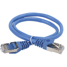 ITK Коммутационный шнур (патч-корд), кат.5Е FTP, 0,5м, синий