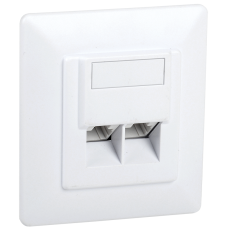 ITK Внутренняя инф. розетка RJ45, кат.5Е UTP, 2-порта