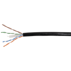 ITK Каб. вп U/UTP, кат.6 4х2х23AWG solid, LDPE, 305м, чер.